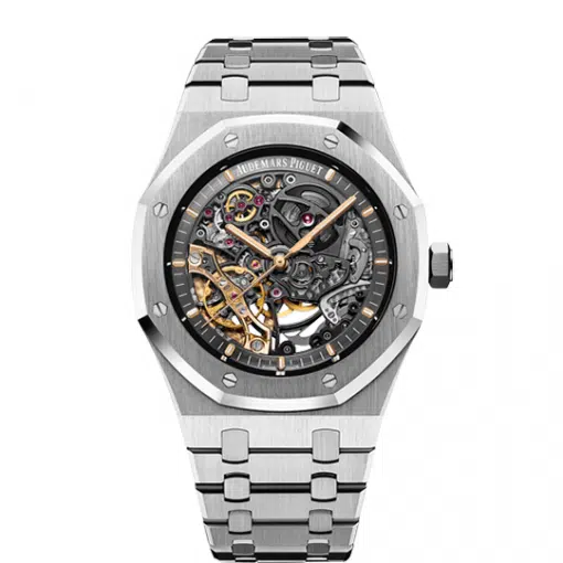 Best replica Audemars Piguet 15407ST.OO.1220ST.01 Royal Oak Double Balance Openworked watch