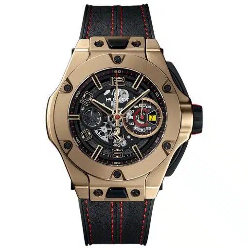 Best replica Hublot watch 402.mx.0138.wr Big Bang UNICO Ferrari 45mm Mens Watch Magic Gold