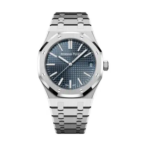 Best replica Audemars Piguet 15510ST.OO.1320ST.06 Royal Oak Blue Dial Stainless Steel Bracelet watch