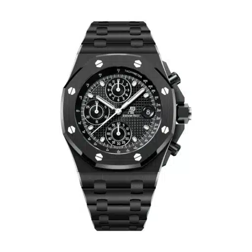 Best replica Audemars Piguet 26238CE.OO.1300CE.01 Royal Oak Offshore Black Dial Black Ceramic Bracelet watch