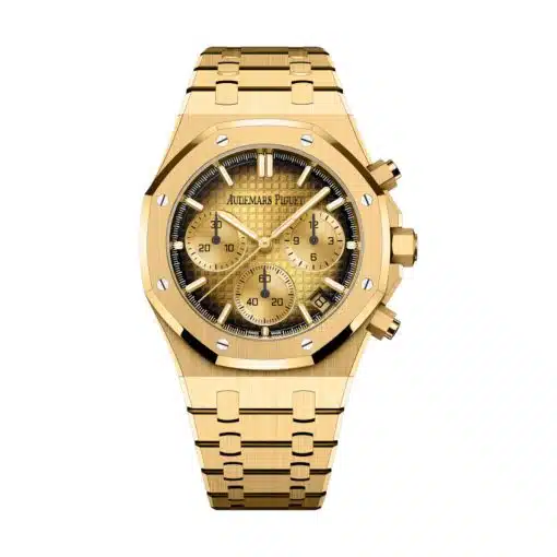 Best replica Audemars Piguet 26240BA.OO.1320BA.02 Royal Oak Yellow Dial Yellow Gold Bracelet Watch watch