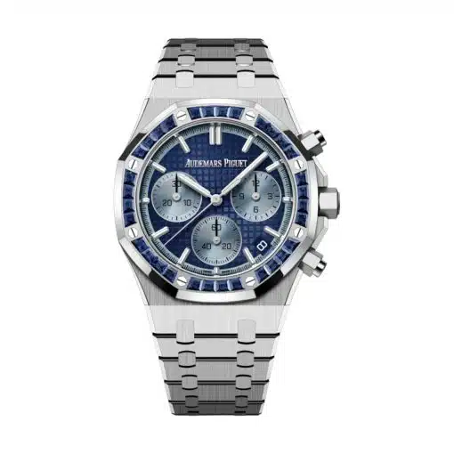 Best replica Audemars Piguet 26240BC.SS.1320BC.01 Royal Oak Blue Dial White Gold Bracelet Watch watch