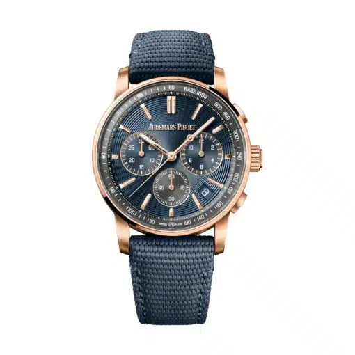 Best replica Audemars Piguet 26393OR.OO.A348KB.01 Code 11.59 Blue Dial Blue Rubber Strap