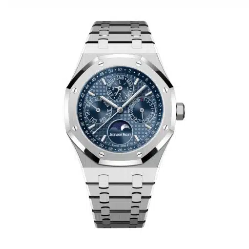 Best replica Audemars Piguet 26574ST.OO.1220ST.03 Royal Oak Blue Dial Stainless Steel Bracelet Watch watch