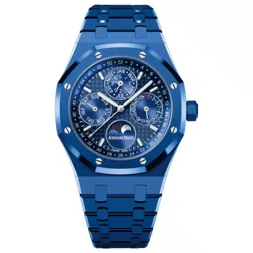 Best replica Audemars Piguet 26579CS.OO.1225CS.01 Royal Oak Blue Ceramic Perpetual Calendar watch