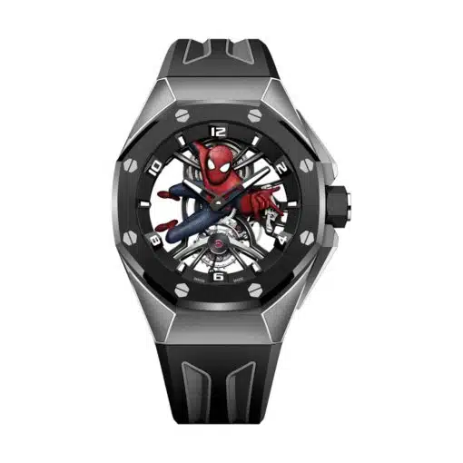 Best replica Audemars Piguet 26631IO.OO.D002CA.01 Royal Oak Concept Skeleton Dial Black Rubber Strap watch