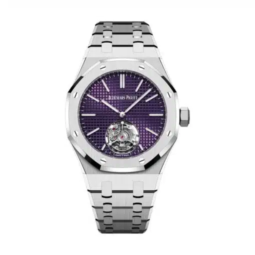 Best replica Audemars Piguet watch 26660ST.OO.1356ST.02 Royal Oak Plum Dial Stainless Steel Bracelet