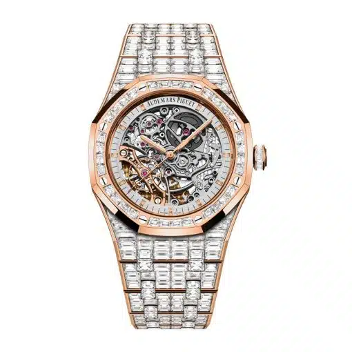 Best replica Audemars Piguet 15417OR.ZZ.1267OR.01 Royal Oak Skeleton Dial watch