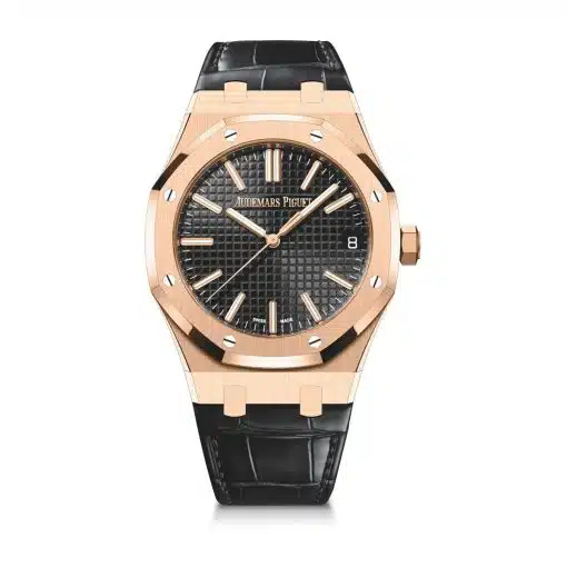 Best replica Audemars Piguet 15510OR.OO.D002CR.01 Royal Oak Black Dial watch