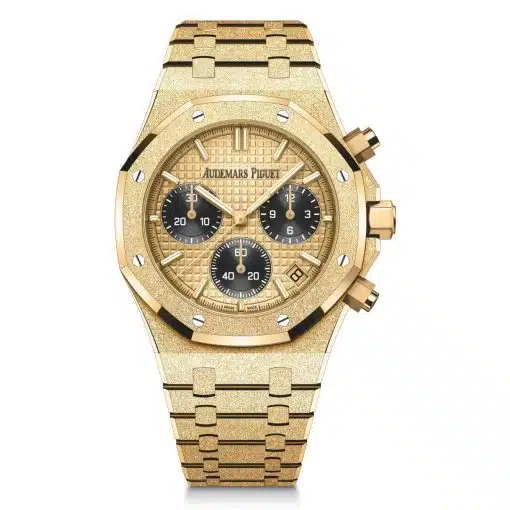 Best replica Audemars Piguet 26240BA.GG.1324BA.01 Royal Oak Selfwinding Chronograph Frosted Gold watch