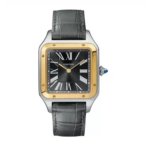 cheap Cartier W2SA0015 Santos-Dumont Black Dial replica watch