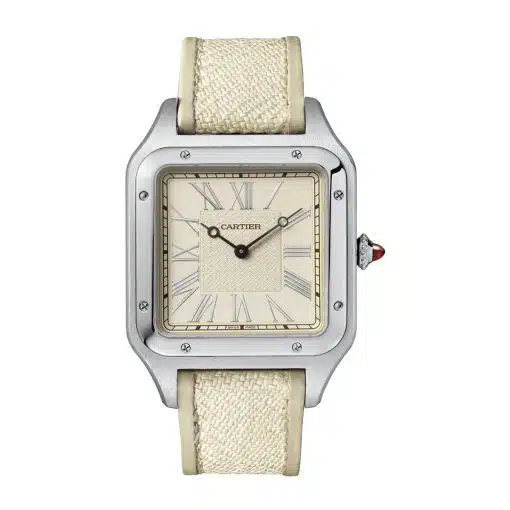 cheap Cartier WGSA0036 Santos-Dumont White Dial replica watch