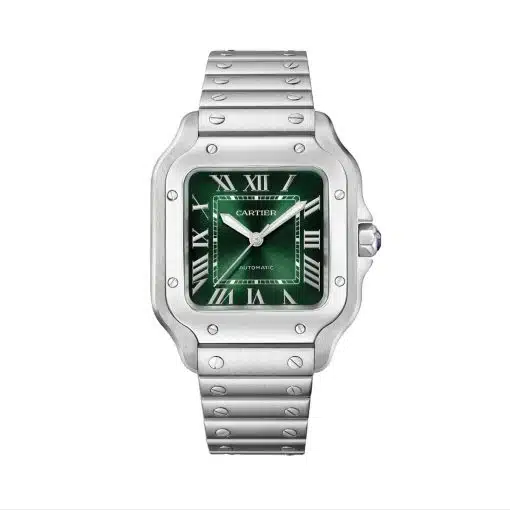 cheap Cartier WSSA0061 Santos de Cartier Green Dial Medium replica watch