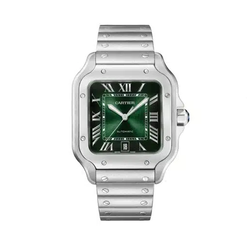 cheap Cartier WSSA0062 Santos de Cartier Graduated Green Dial Large replica watch