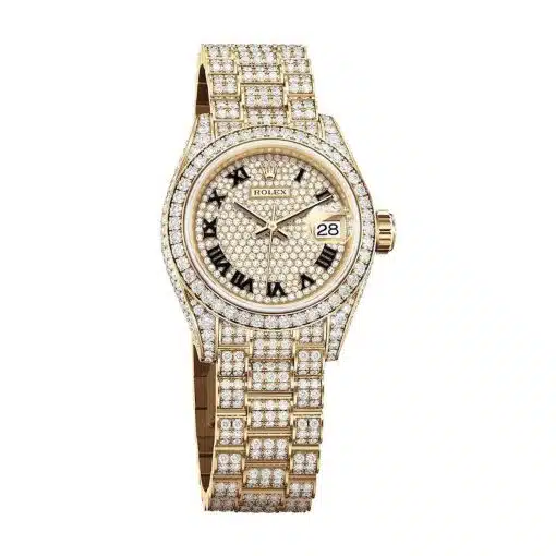 replica iced out Rolex 279458RBR.0001 Lady Datejust Diamonds Dial