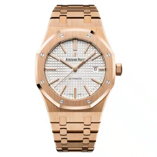 Best replica Audemars Piguet 15400OR.OO.1220OR.02 Royal Oak White Dial Selfwinding watch