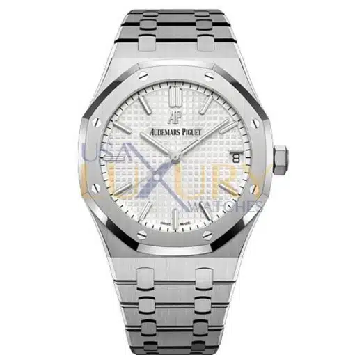 Best replica Audemars Piguet 15500st.OO.1220st.04 Royal Oak Selfwinding Stainless Steel 41mm White Dial watch