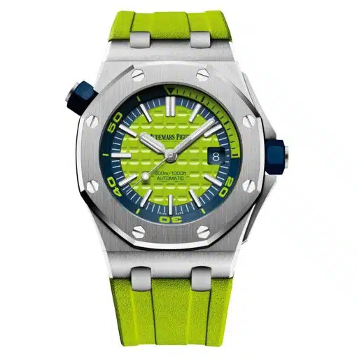 ap super clone Audemars Piguet 15710ST.OO.A038CA.01 Royal Oak Offshore Diver Green Dial 42mm Watch