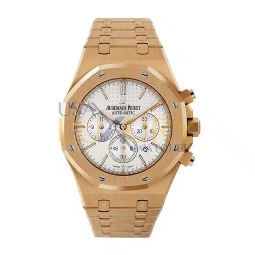 Best replica Audemars Piguet 26320OR.OO.1220OR.02 Royal Oak 18k Rose Gold 41mm Silver Dial watch