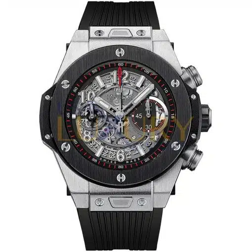 Best replica Hublot 411.NM.1170.RX Big Bang Unico 45mm Black Skeleton Watch