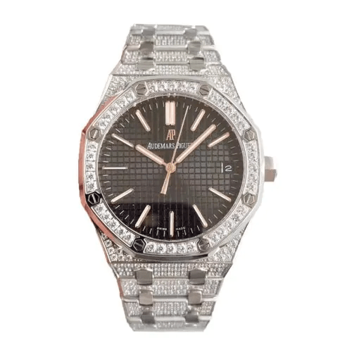 replica iced out watches Audemars Piguet Royal Oak 41 mm Black Ref. A110BL72