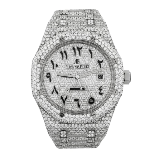 replica iced out watches Audemars Piguet Royal Oak 41 mm Gem Set Ref. 15400ST.OO.1220ST.02